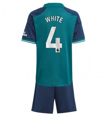 Arsenal Benjamin White #4 Tredje trøje Børn 2023-24 Kort ærmer (+ korte bukser)
